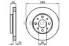 Гальмо дискове переднє 0986479121 BOSCH