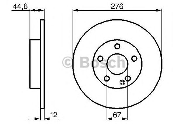 Гальмо дискове переднє 0986479185 BOSCH