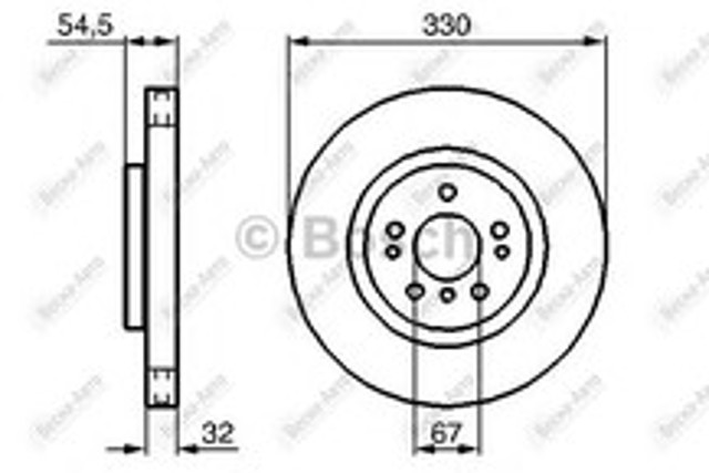 Ротор гальмівний 0986479269 BOSCH