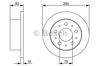 Диск гальмівний задній 0986479316 BOSCH