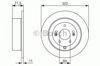 Диск гальмівний задній 0986479509 BOSCH