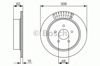 Диск гальмівний задній 0986479606 BOSCH