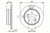 Диск гальмівний задній 0986479665 BOSCH