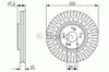Диск гальмівний передній 0986479741 BOSCH