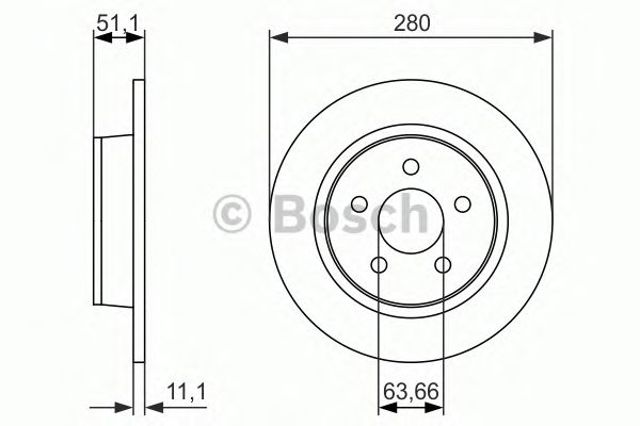 Дискові гальма 0986479762 BOSCH