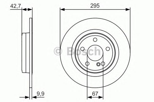 Задні дискові гальма 0986479A04 BOSCH