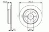 Диск гальмівний задній 0986479A44 BOSCH