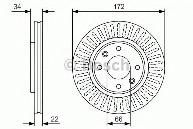 Ротор гальмівний 0986479R63 BOSCH