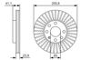 Диск переднього гальма 0986479R76 BOSCH