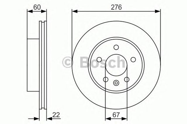 Ротор гальмівний 0986479R95 BOSCH