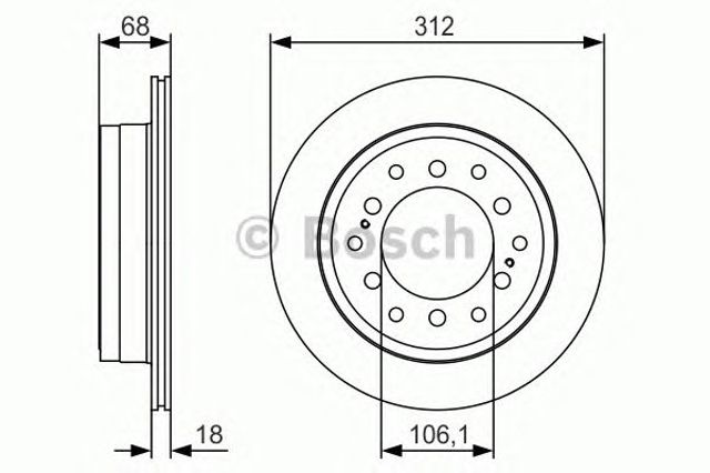 Дискові гальма 0986479S36 BOSCH
