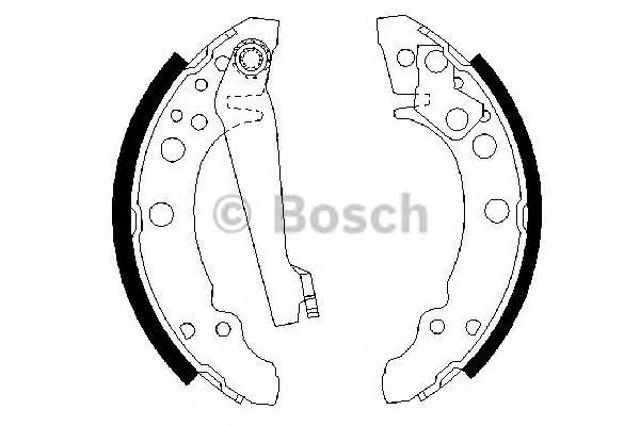 Bosch щоки гальмівні задн, audi 80 seat vw 0 986 487 002