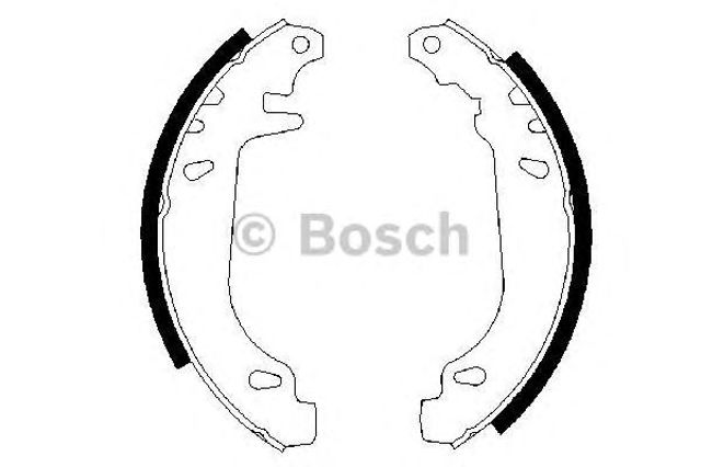 Bosch щоки гальмівні задн, renault 1,1-2,1: 9/11/19/21/clio/rapid/twingo 0 986 487 272