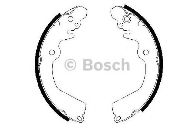 Bosch колодки гальмівні барабан, задн, mitsubishi carisma, galant, lancer 0 986 487 451