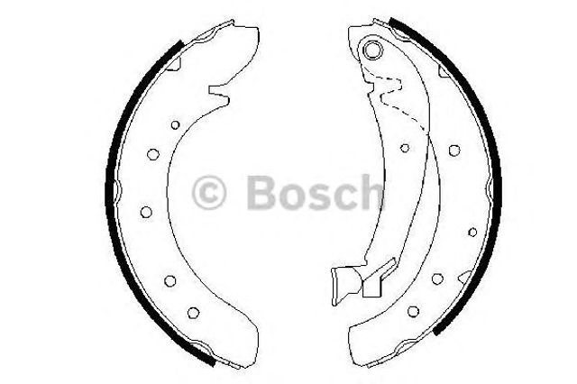 Bosch щоки гальмівні citroen jumper  94 - 0 986 487 522