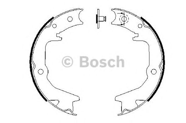 Bosch mitsubishi щоки гальмівні для стоянкового гальма 96- eclipse,galant,lancer,sigma,outlander 0 986 487 685