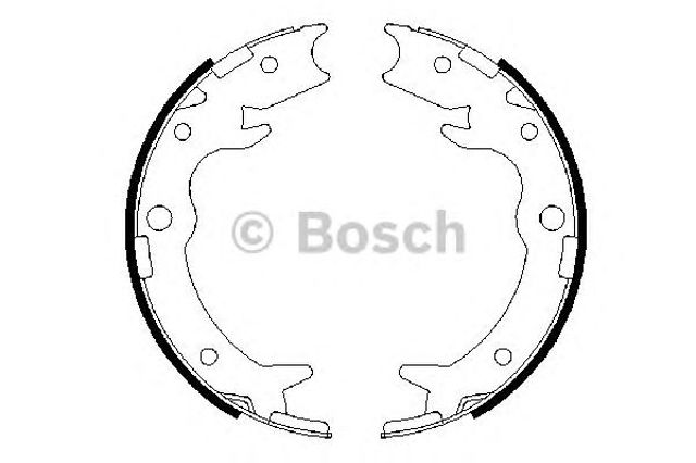 Bosch honda щоки гальмівні cr-v 02- fr-v 05- 0 986 487 686