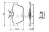 Колодки на гальмо задній дисковий 0986494020 BOSCH