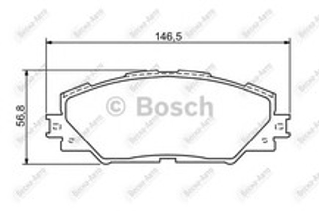 Колодки гальмівні дискові комплект 0986494174 BOSCH