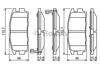 Комплект задніх колодок 0986494251 BOSCH