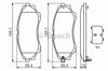Тормозні колодки 0986494323 BOSCH