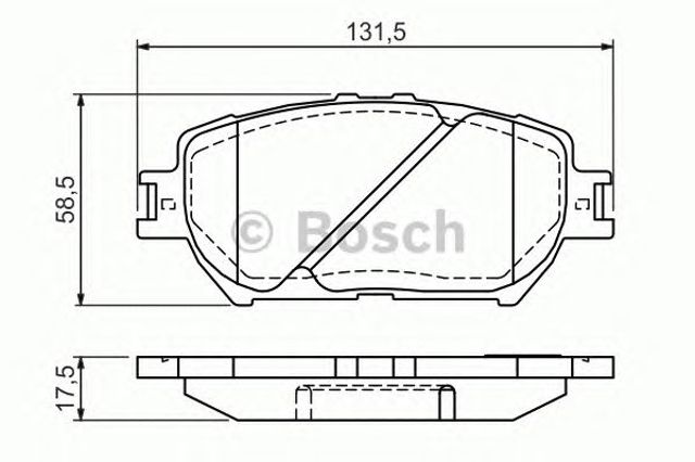 Тормозні колодки 0986494363 BOSCH