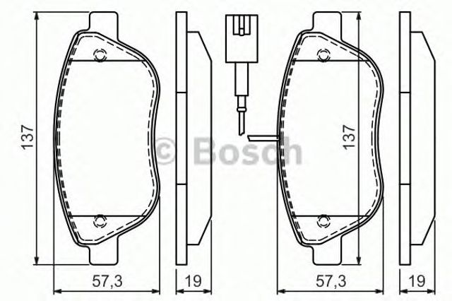 Колодки гальмівні дискові комплект 0986494464 BOSCH