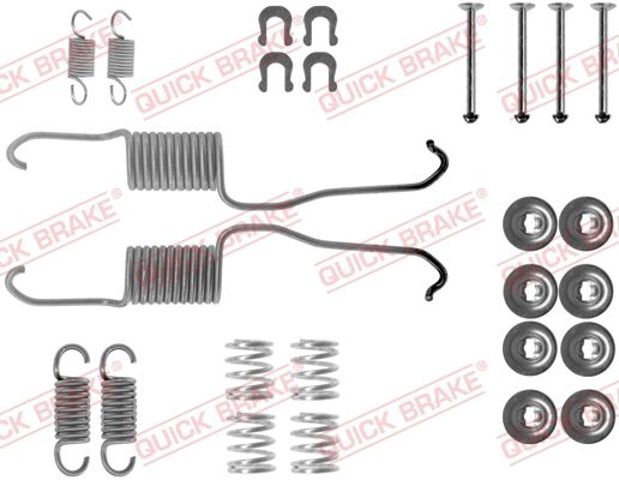 Монтажний комплект задніх барабанних колодок 1050684 QUICK BRAKE