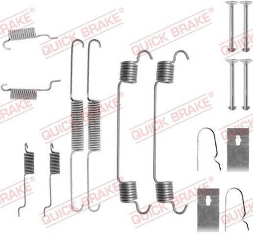 Ремкомплект гальмівних колодок 1050767 QUICK BRAKE
