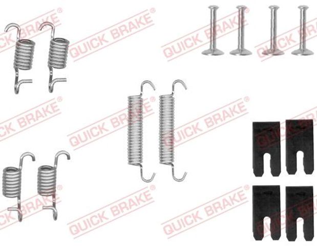 Монтажний комплект задніх барабанних колодок 1050850 QUICK BRAKE