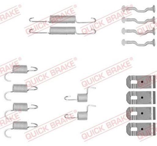 Монтажний комплект задніх барабанних колодок 1050876 QUICK BRAKE