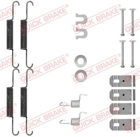 Монтажний комплект задніх барабанних колодок 1050895 QUICK BRAKE