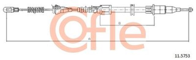 Bosch opel трос гальма лів.corsa b 93- 115753