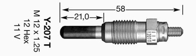 Свічка накалу 1239 NGK