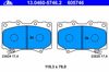 Колодки гальмівні передні, дискові 13046057462 ATE