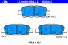 Колодки на гальмо задній дисковий 13046058432 ATE