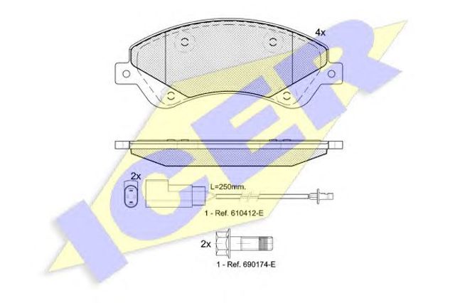 Дискові гальма 141792 ICER