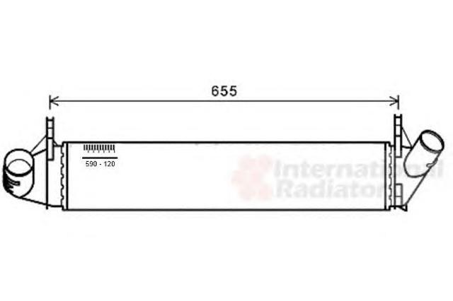 Охолоджувач наддувочного повітря 15004006 VAN WEZEL