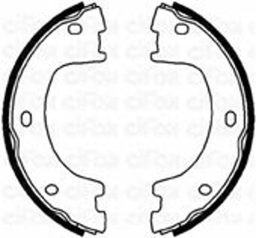 Гальмівні колодки задні (стоянкове гальмо) mercedes sprinter / vw crafter (2006->) 153-249