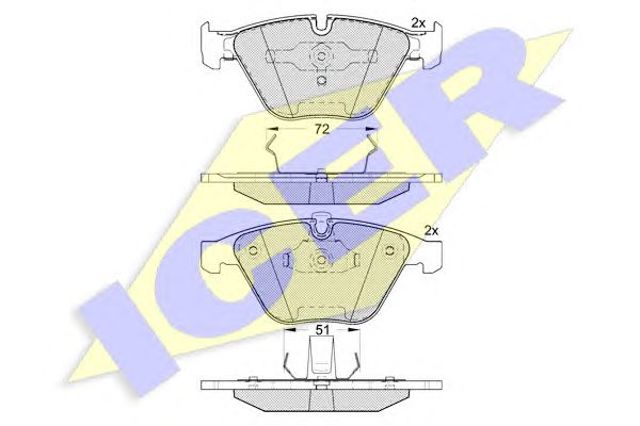 Дискові гальма 181577 ICER