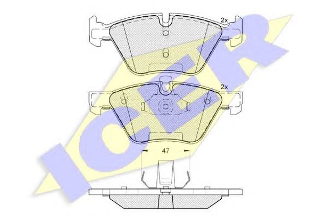 Колодки передні 181683203 ICER