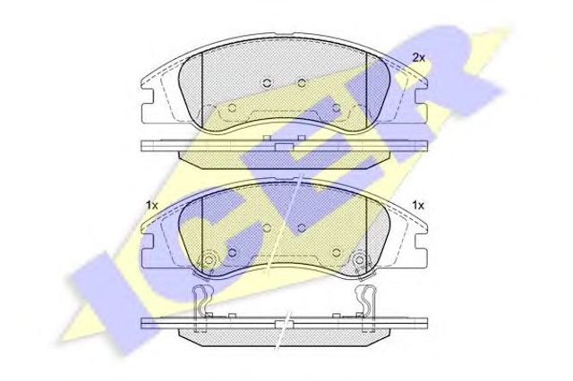 Колодки передні 181708 ICER