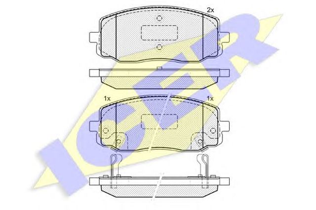 Дискові гальма 181709 ICER
