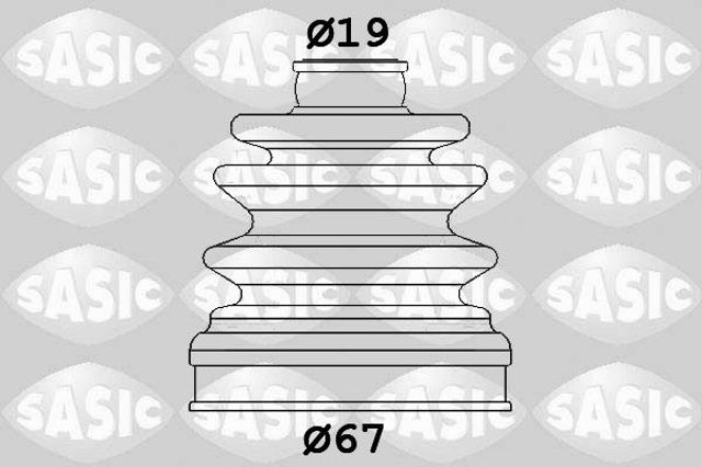 Пильник ШРУСа внутрішній, передній піввісі 1906134 SASIC