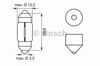 Лампочка плафону освітлення салону/кабіни 1987302227 BOSCH