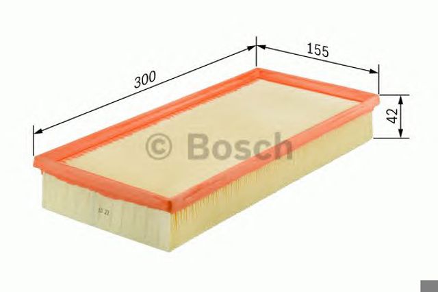 Bosch s9403 фільтр повітряний vw polo 1,4fsi, touran 1,6fsi (15542300) 1 987 429 403