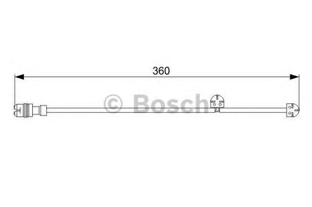 Датчик зносу гальмівних колодок, передній лівий 1987473023 BOSCH