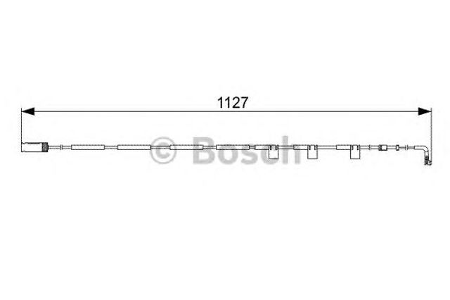 Датчик зносу гальмівних колодок, задній 1987473059 BOSCH