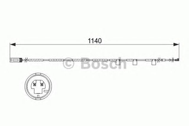 Датчик зносу гальмівних колодок, задній 1987473525 BOSCH