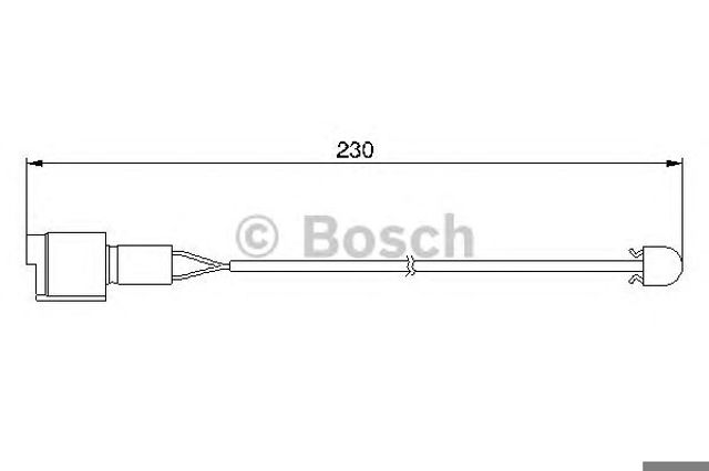 Bosch датчик гальмівних колодок (1шт.) bmw e28/34, e32 220мм 1 987 474 910